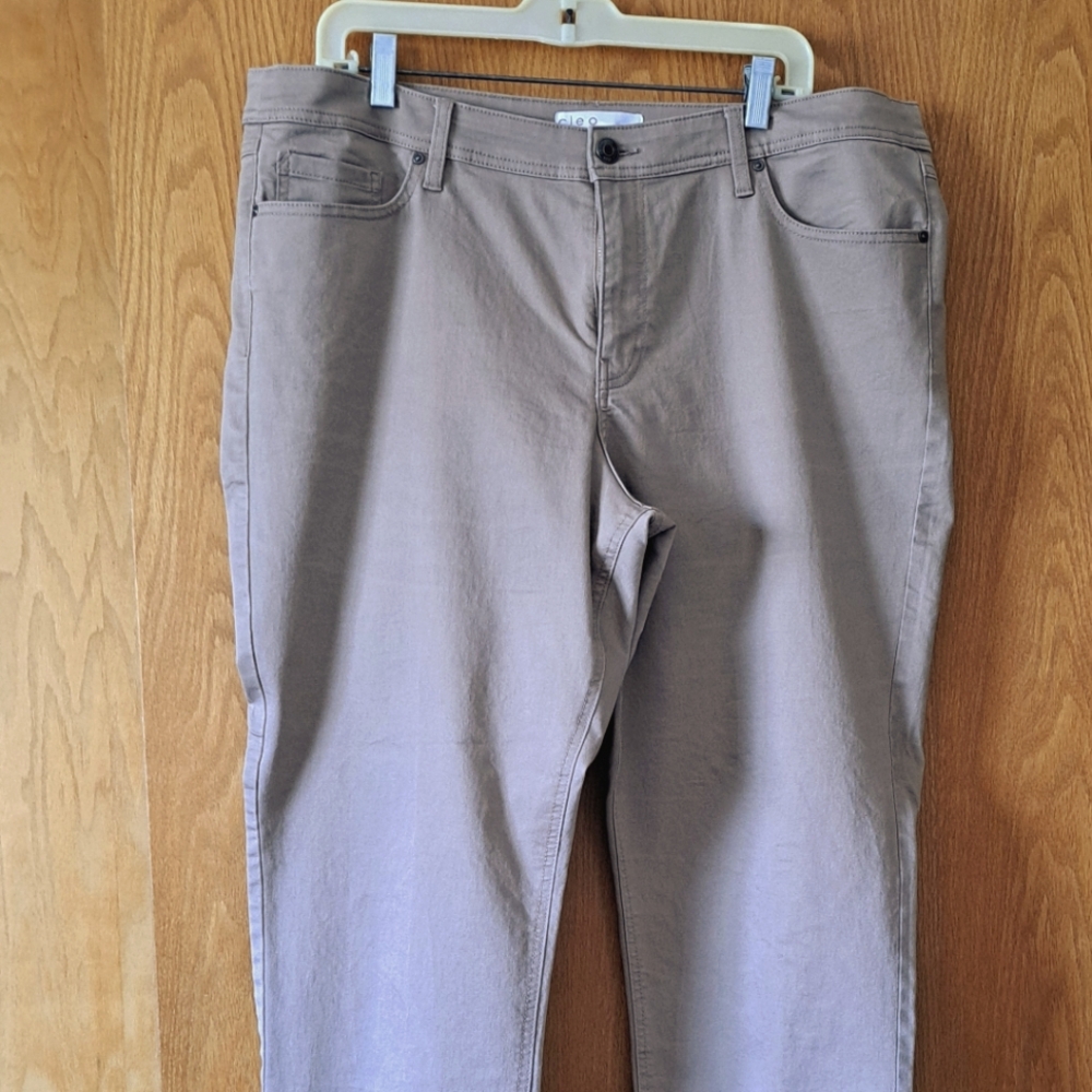 Cleo Tan Denim Pants